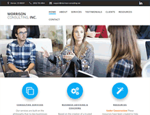 Tablet Screenshot of morrison-consulting.net